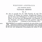 Lunacy Act 1871